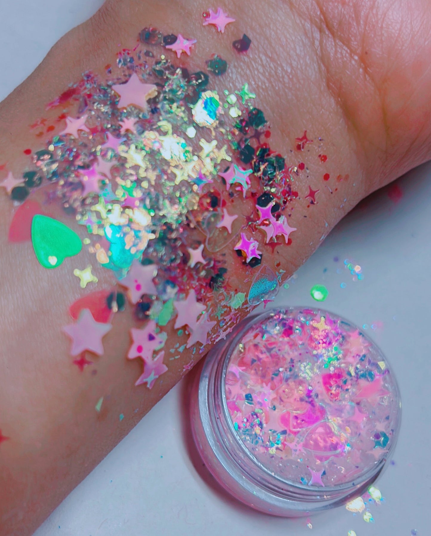 Inked Doll Cosmetics - CELESTIAL ANGEL MERMAID JELLY (FACE/BODY/HAIR) GLITTER GEL