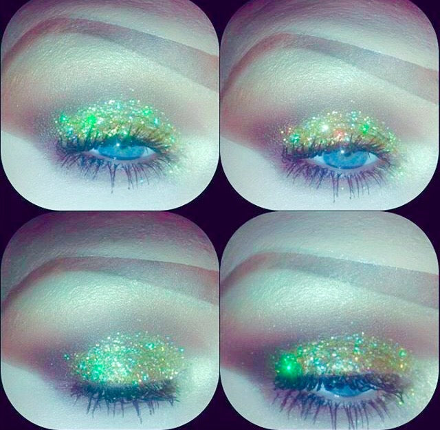 Inked Doll Cosmetics - "GOLD CHROME!" Single Pressed Glitter Palette
