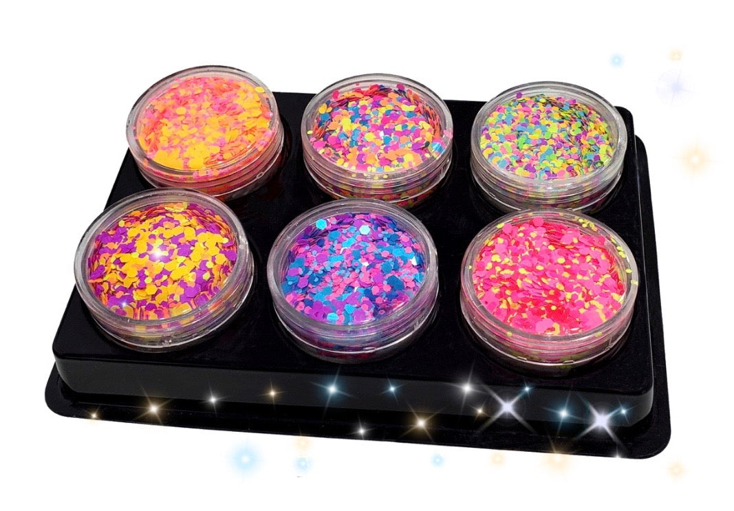 Inked Doll Cosmetics - "HARDSTYLE" *UV/BlackLight* FESTIVAL FUNFETTI
