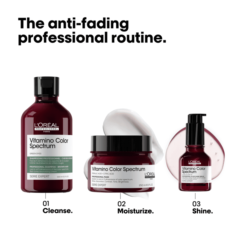 L'Oréal Professionnel Vitamino Color Spectrum Green Tinted Shampoo - Dark Brown Coloured Hair
