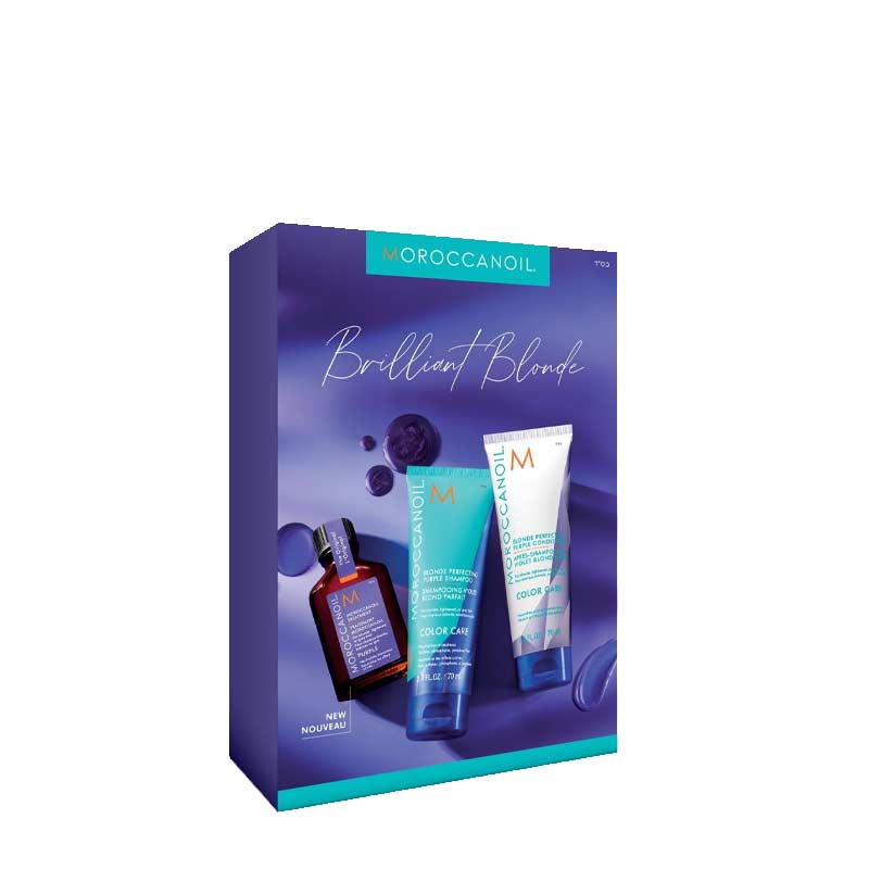 Moroccanoil Brilliant Blonde Purple Treatment Discovery Kit Discontinued