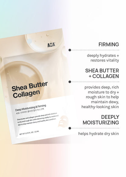 AOA Skin Shea Butter + Collagen Sheet Mask