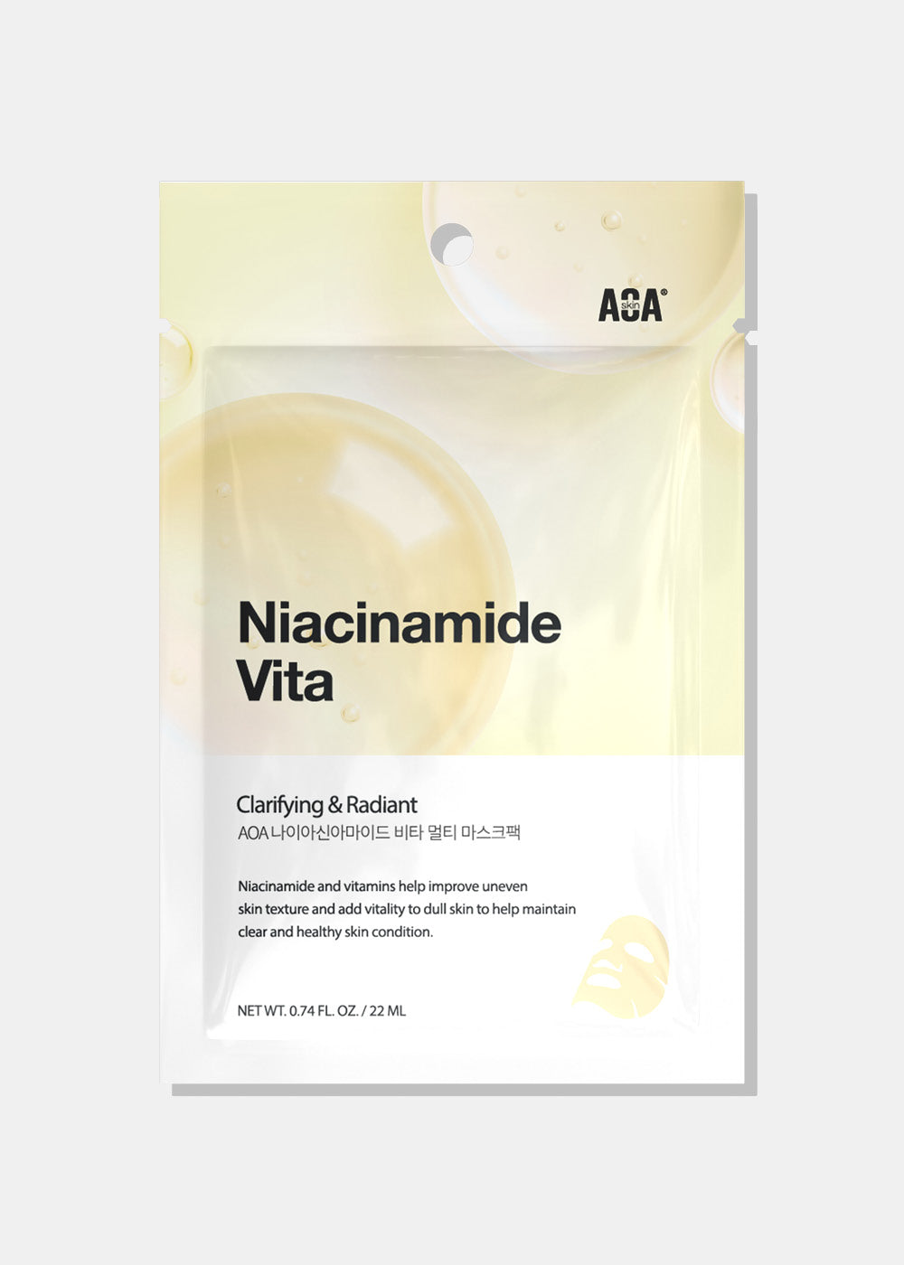 AOA Skin Niacinamide + Vita Sheet Mask
