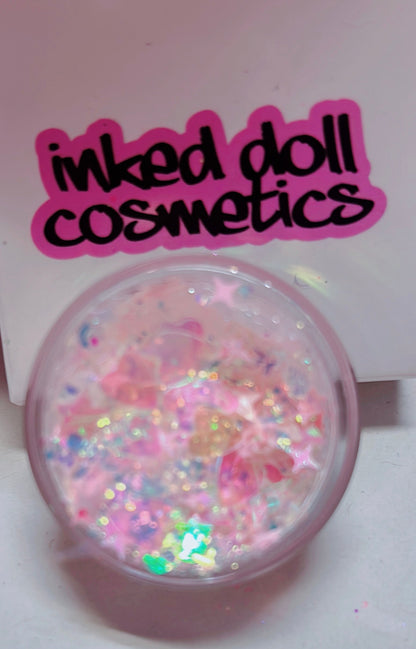Inked Doll Cosmetics - CELESTIAL ANGEL MERMAID JELLY (FACE/BODY/HAIR) GLITTER GEL