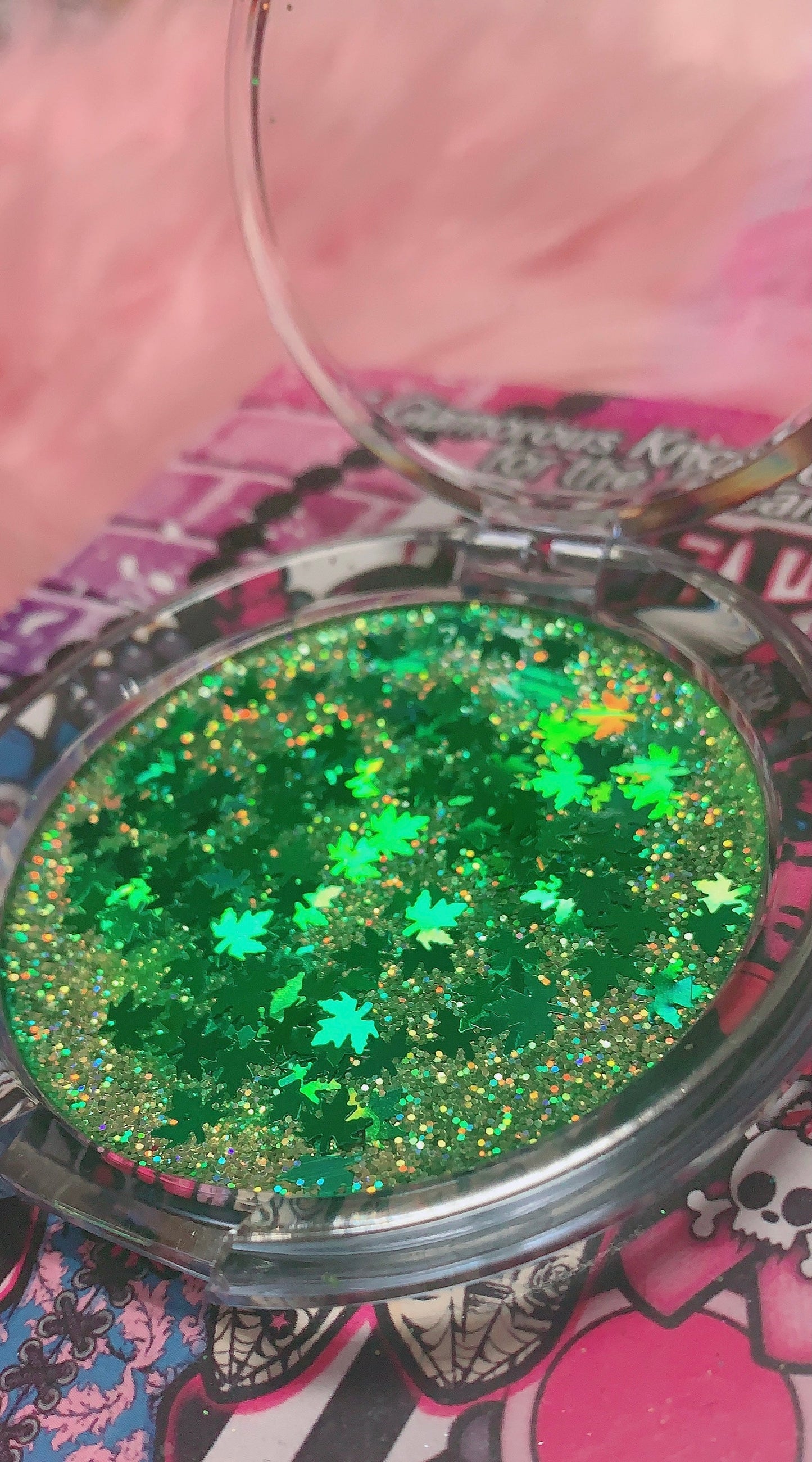Inked Doll Cosmetics - 420 GLITTER HIGHLIGHTER (36 mm or 59 mm HUGE!!)