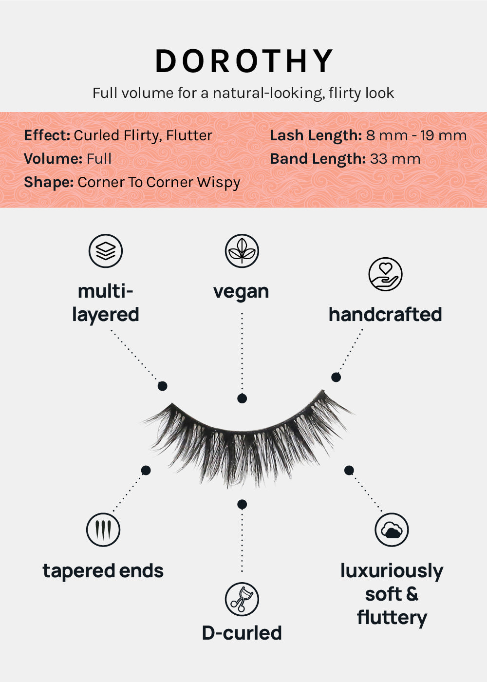 D-LUX Curl Premium Faux Mink Lashes - Dorothy