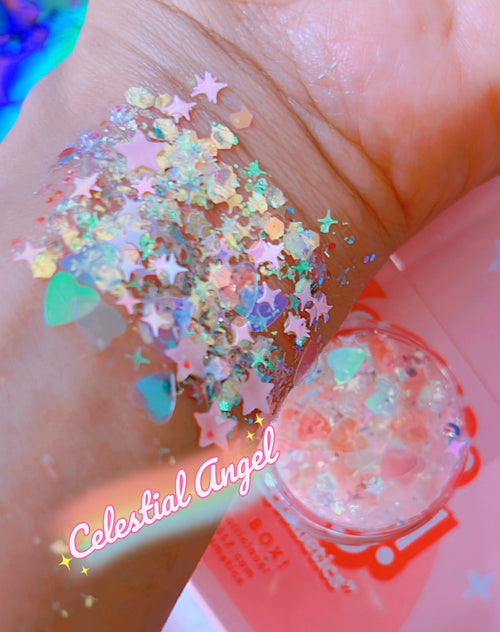 Inked Doll Cosmetics - CELESTIAL ANGEL MERMAID JELLY (FACE/BODY/HAIR) GLITTER GEL