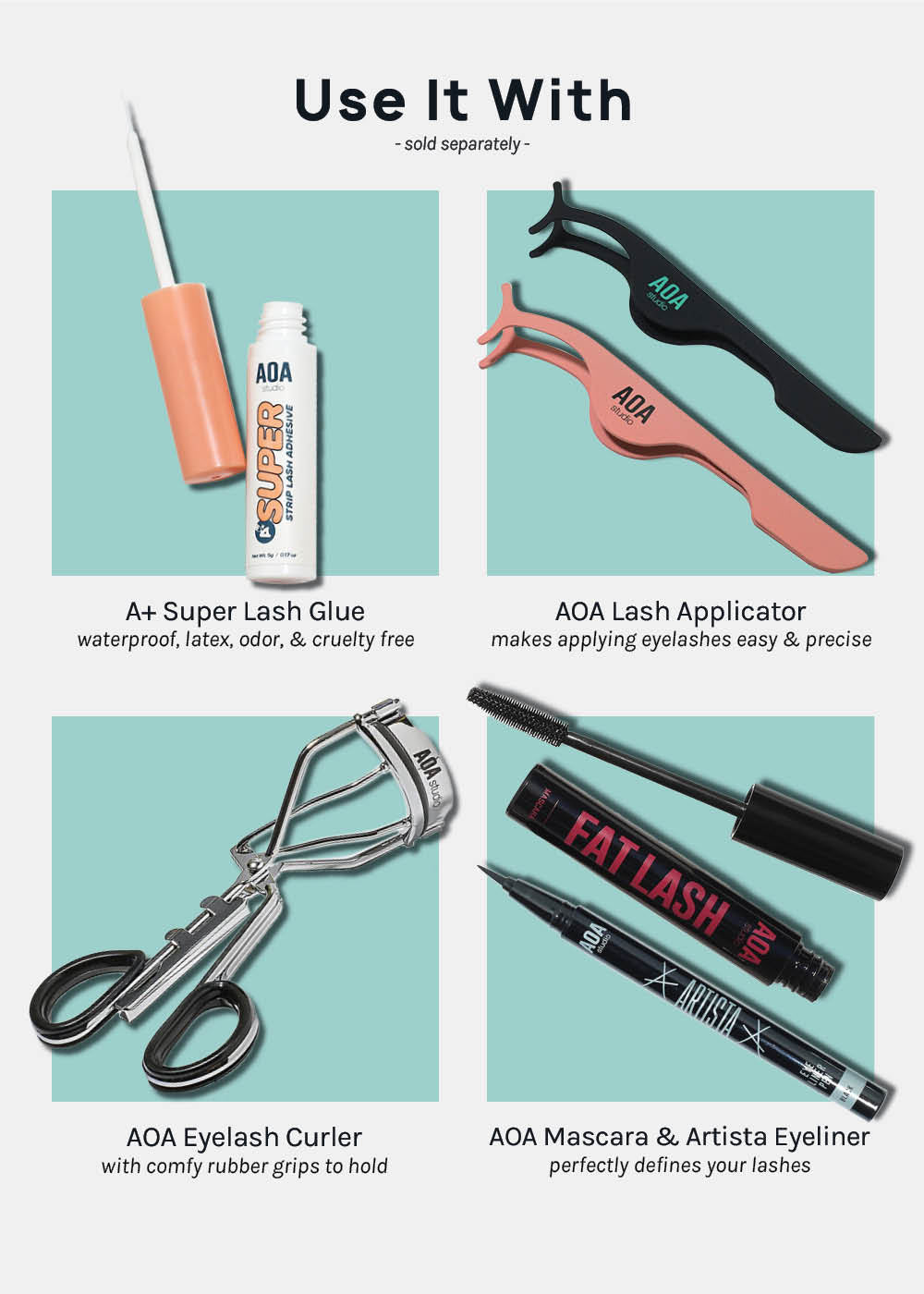 A+ Glam 3D Faux Mink Lashes - Dubai