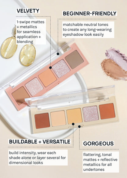 AOA Mini Sweethearts 5-Color Eyeshadow Palette
