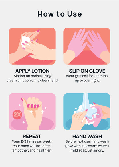 A+ Gel Lined Moisturizing Spa Glove