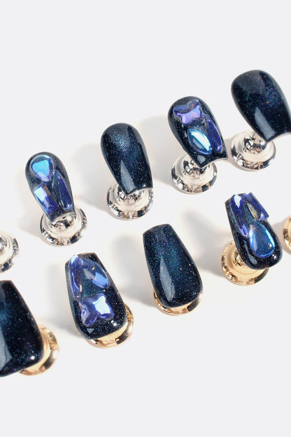 Bonmuz - Sapphire Stardust | Pro Handmade Gel Nails