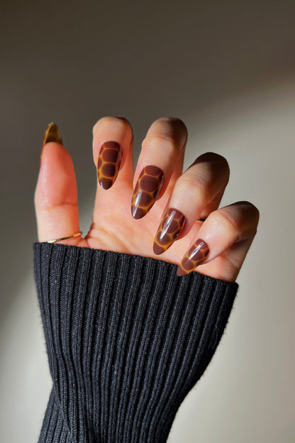 Bonmuz - Cocoa Nouveau | Soft & Durable Press-On Nails