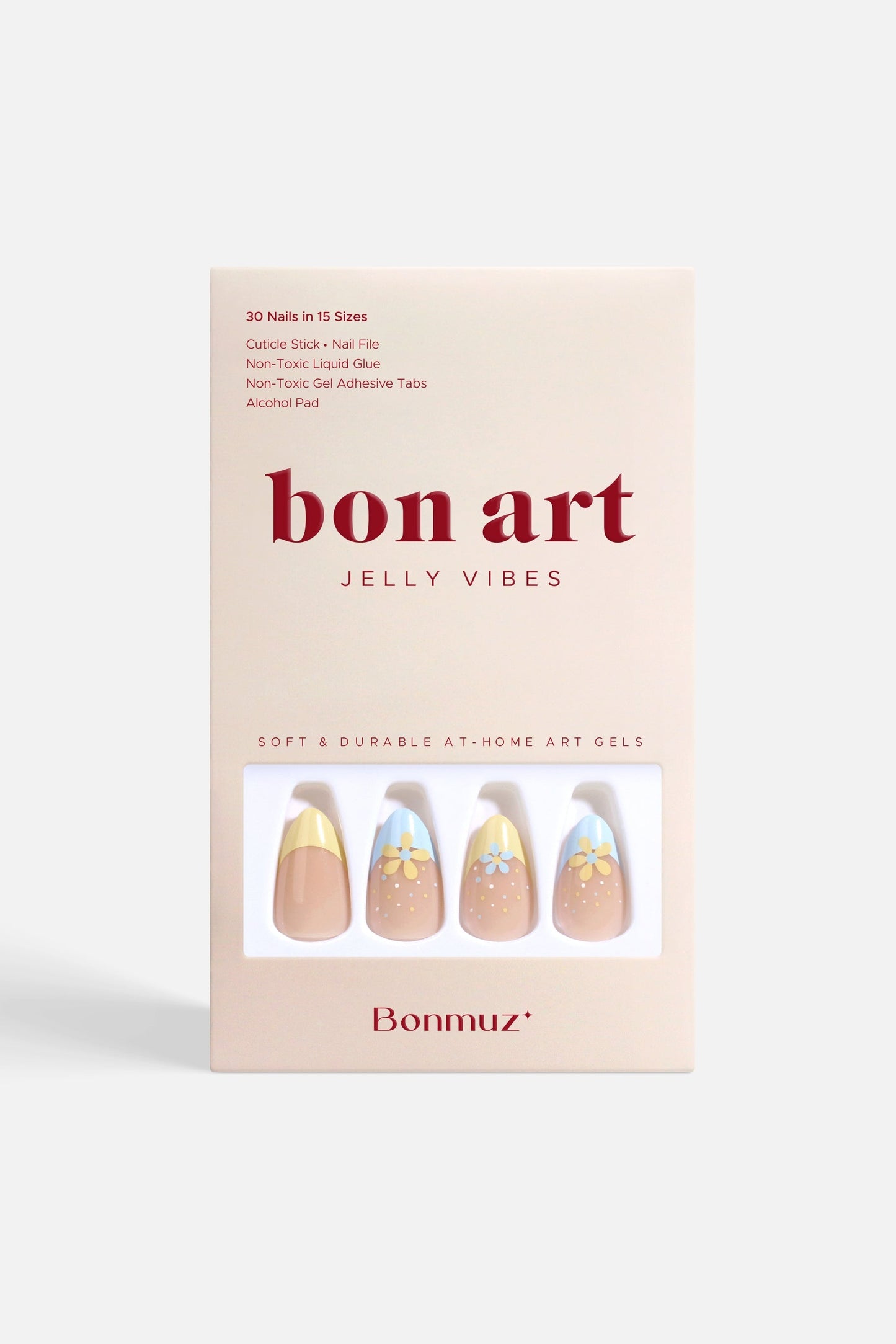 Bonmuz - Sunny Halo | Soft & Durable Press-On Nails