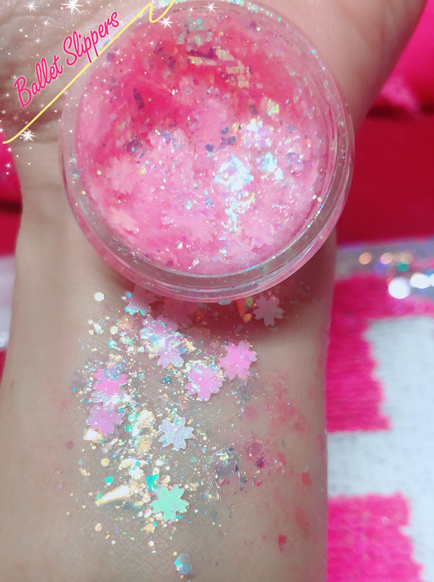 Inked Doll Cosmetics - BALLET SLIPPERS Mermaid Jelly (Face/Body/Hair) Glitter Gel