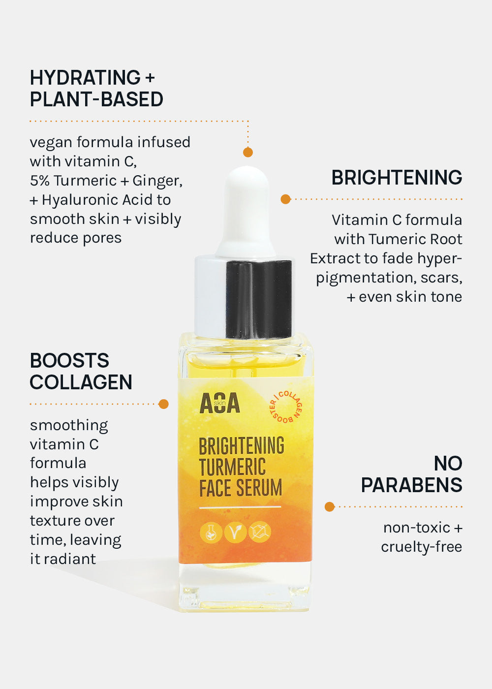 AOA Skin Brightening Turmeric Face Serum 30ml