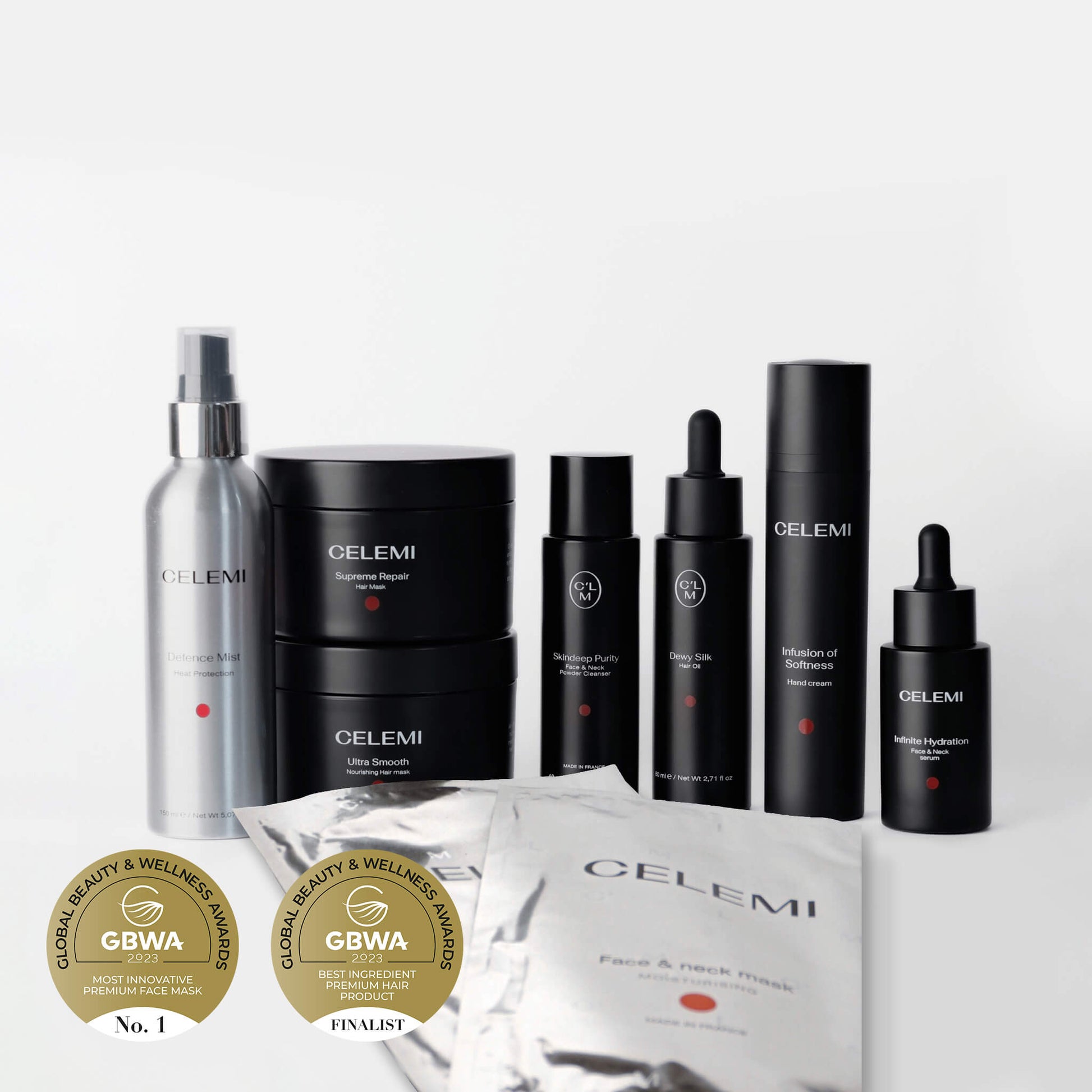 Celemi Cosmetics - Total Care Package for Stronger Hair, Hydrated Face, and Gentle Hand Care