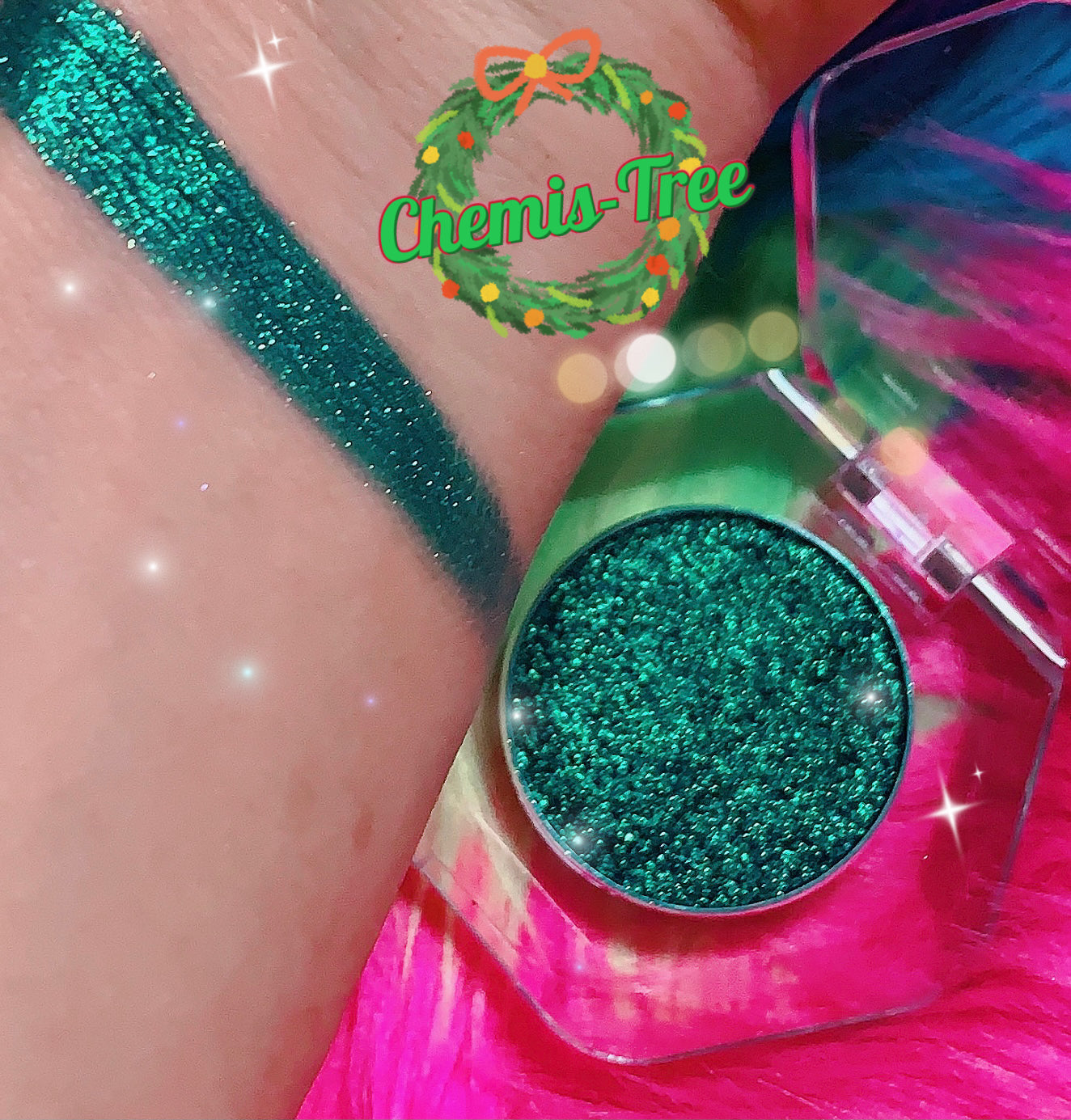 Inked Doll Cosmetics - *Lmt. Edt. Holiday* CHEMIS-TREE Pressed Duochrome