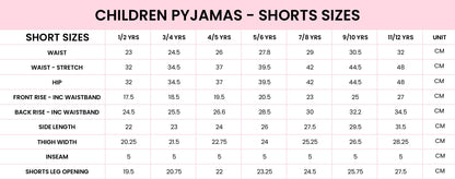 Girls Christmas Bow Pyjamas - Shorts Set