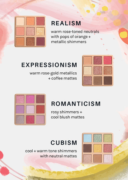 AOA Colorful Canvas 9 Color Eyeshadow Palette