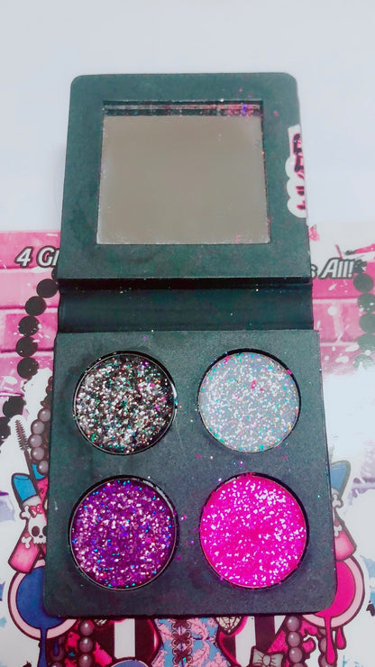 Inked Doll Cosmetics - DEAD CUTE Metallic Pressed Glitter Quad