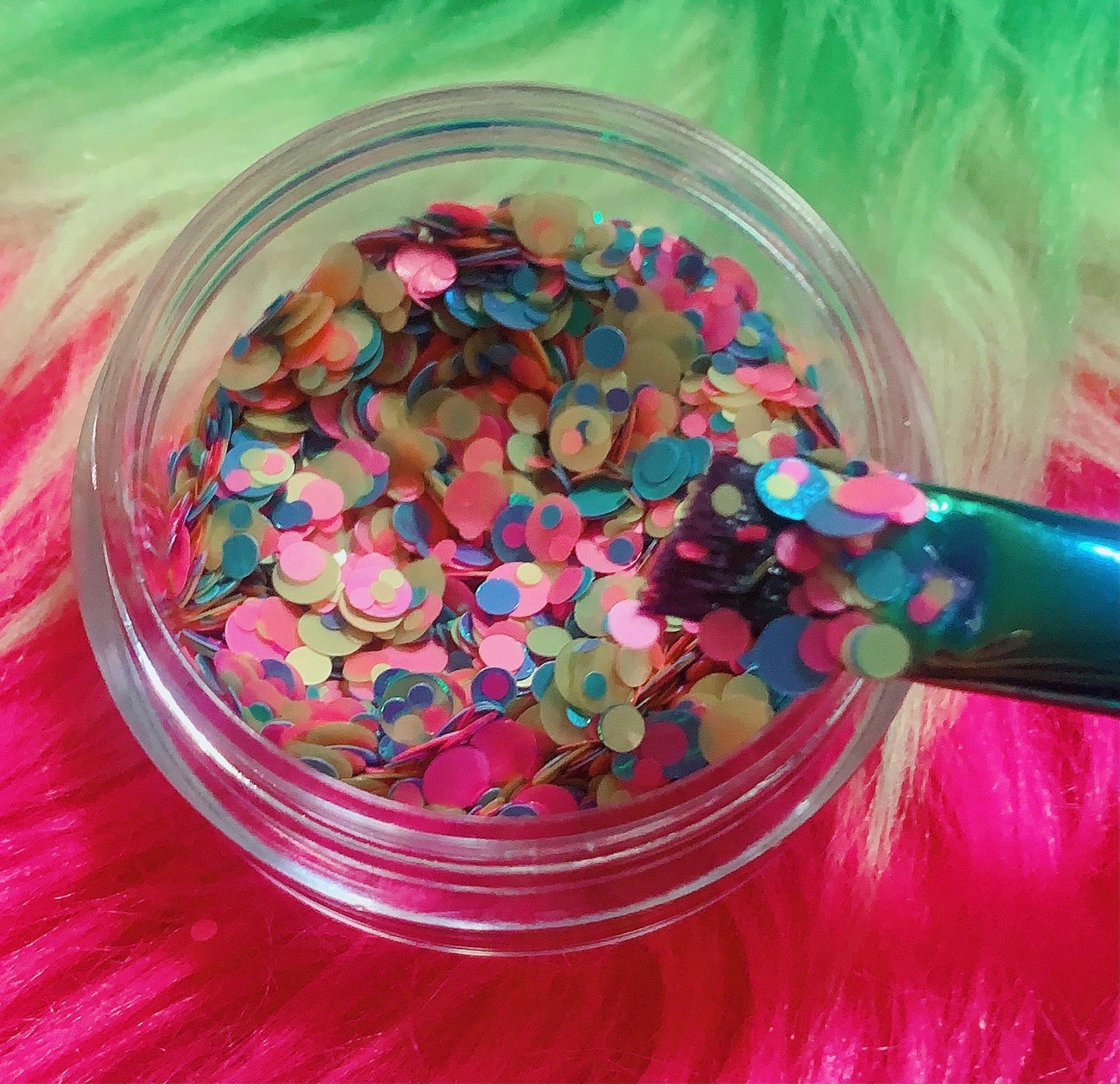 Inked Doll Cosmetics - DIPPIN' DOTS *UV* Festival GlamDoll Glitter Confetti