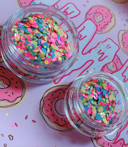 Inked Doll Cosmetics - DIPPIN' DOTS *UV* Festival GlamDoll Glitter Confetti
