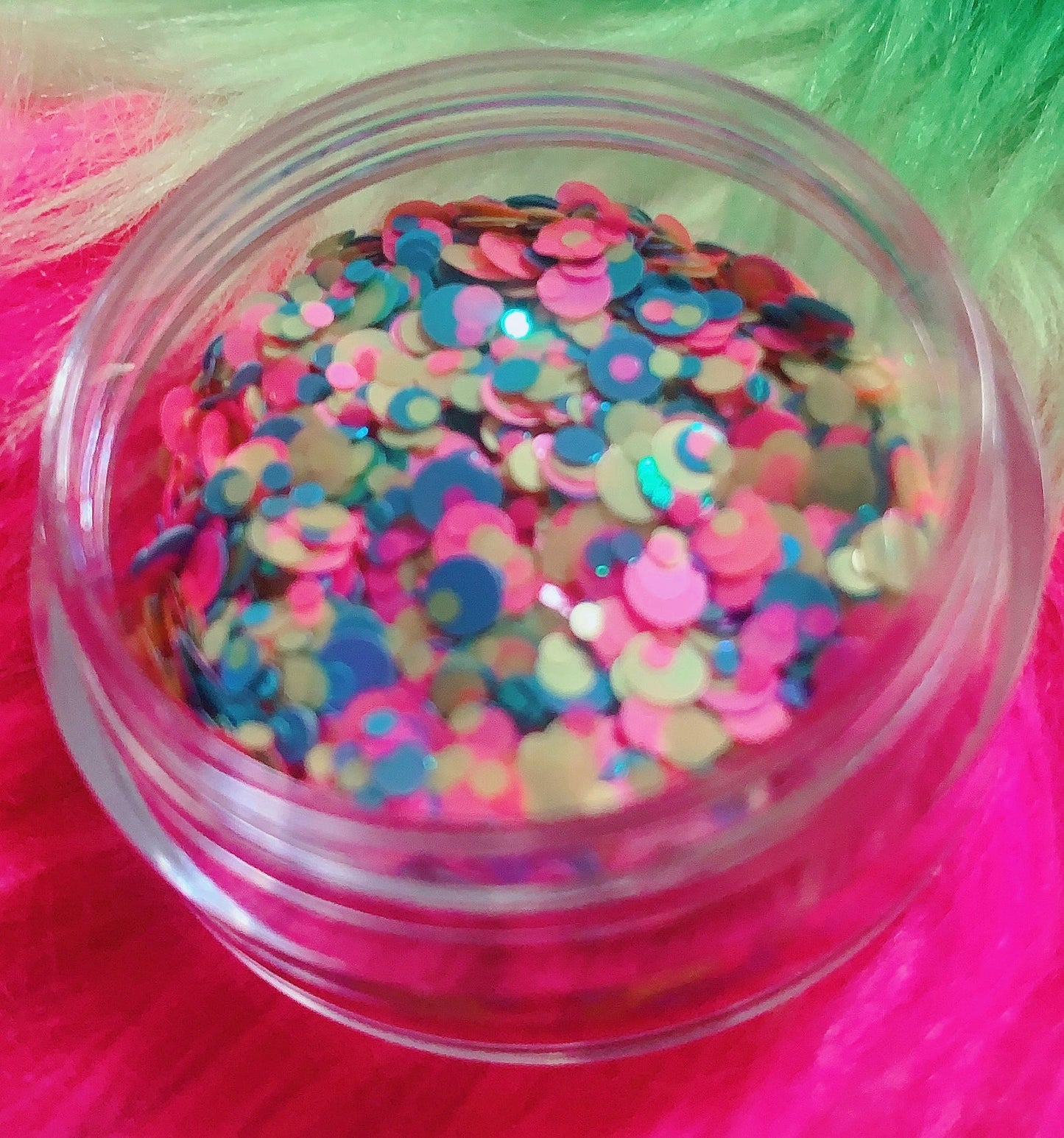 Inked Doll Cosmetics - DIPPIN' DOTS *UV* Festival GlamDoll Glitter Confetti