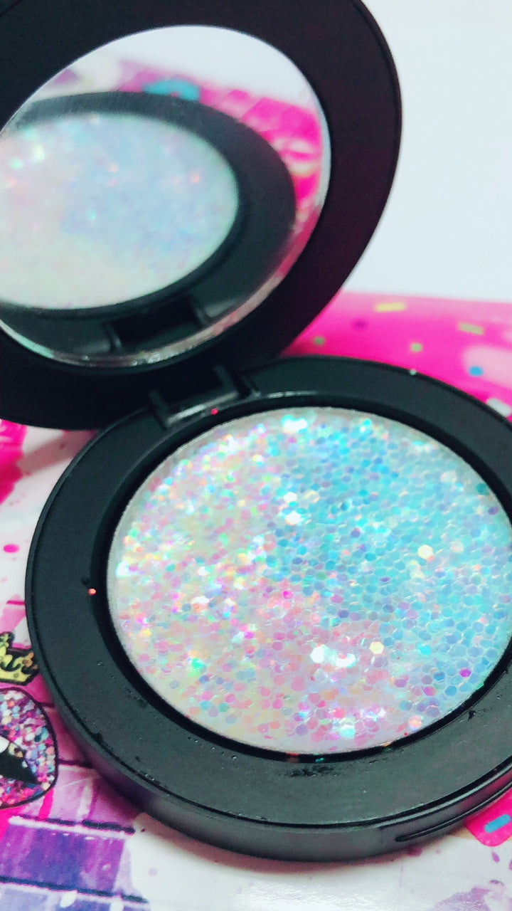 Inked Doll Cosmetics - *FAIRYTALE GODDESS* Iridescent Glitter Pressed Single!