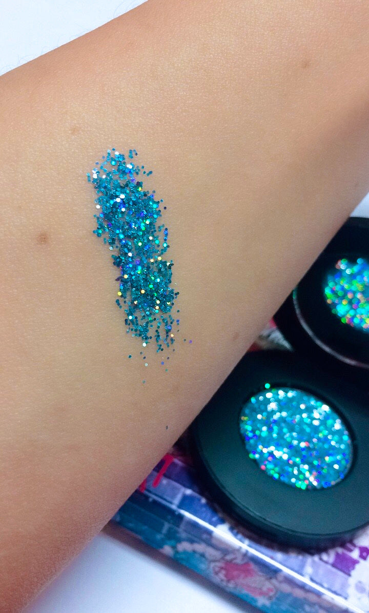 Inked Doll Cosmetics - *FROSTBITE !* Single Pressed Glitter Palette