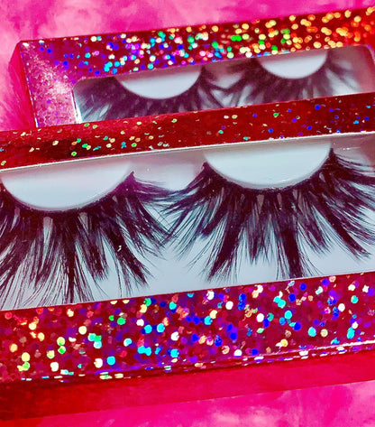 Inked Doll Cosmetics - #$IKKENING 3D DreamDoll Lashes *Pink Holographic* Case