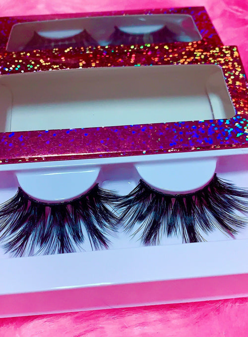 Inked Doll Cosmetics - #$IKKENING 3D DreamDoll Lashes *Pink Holographic* Case
