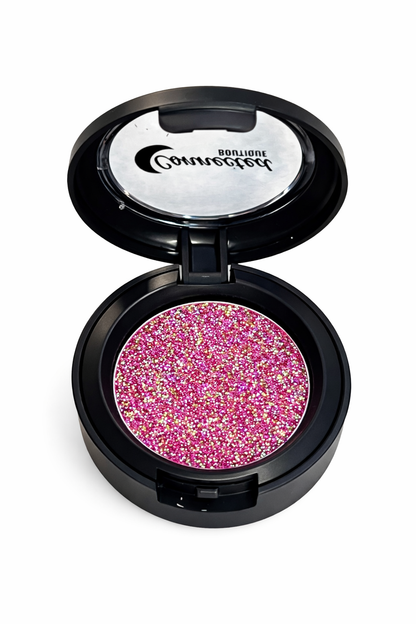 Connected Boutique - Heartfelt Pink Duochrome Glitter Eyeshadow – Soft Shift Sparkle