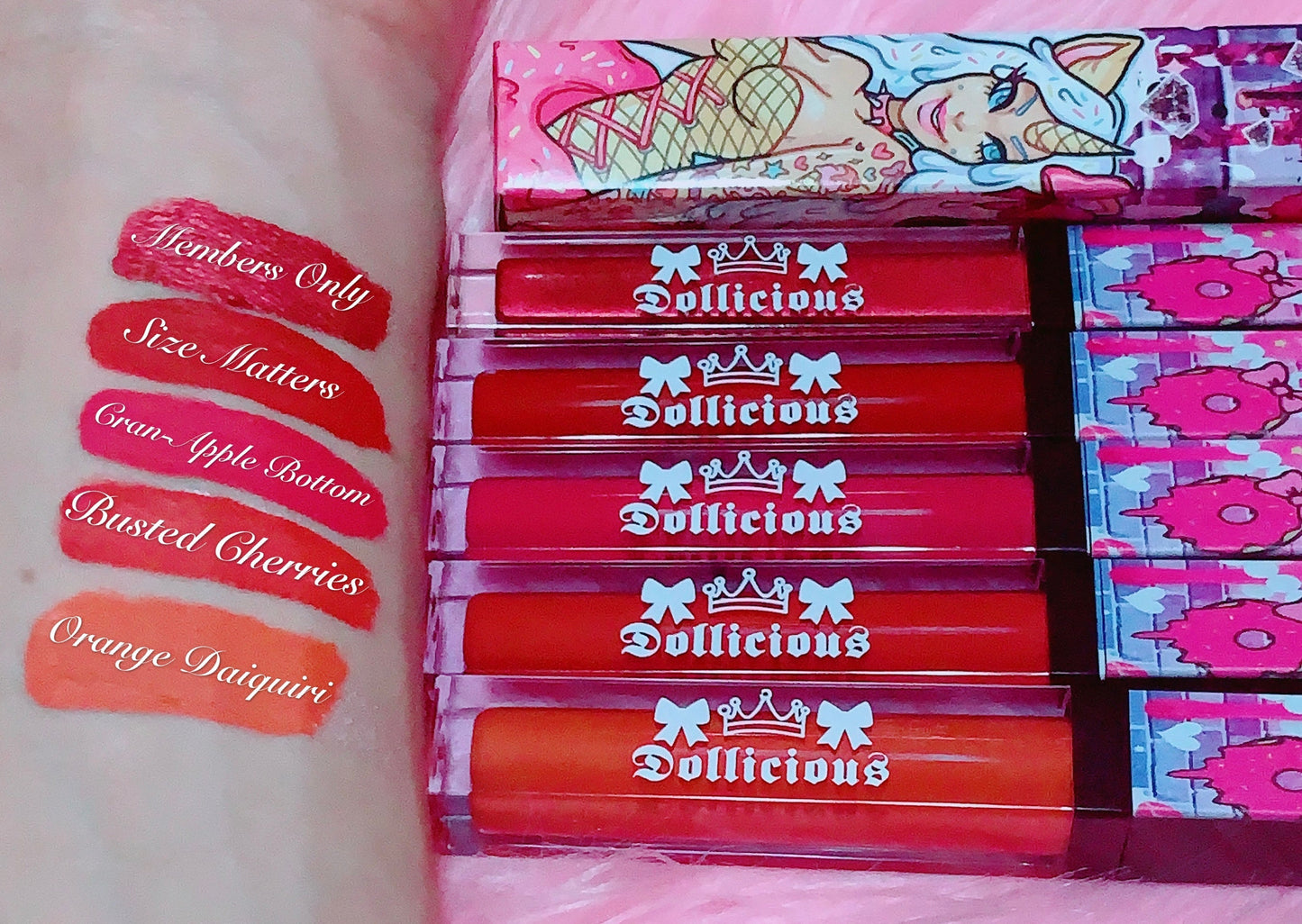 Inked Doll Cosmetics - THE "REDS!!" DOLLICIOUS MATTE VEGAN LIQUID LIPSTICK