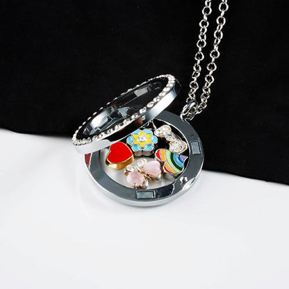 Checkered Flag Locket Charm