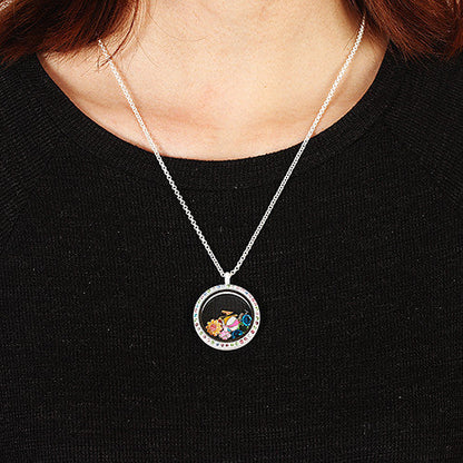 Gold Letter M Locket Charm