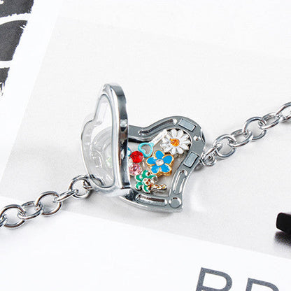 Gold Letter X Locket Charm