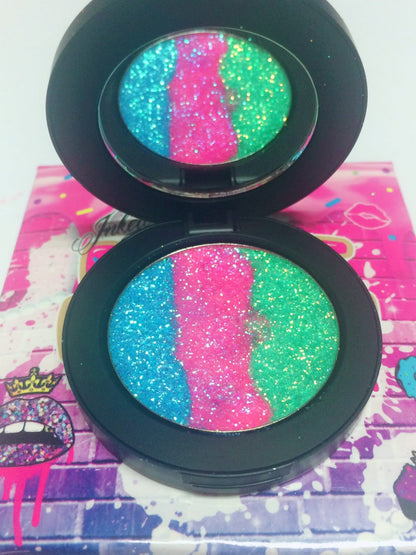 Inked Doll Cosmetics - *MERMAID PRINCESS !* Iridescent Glitter Pressed Single!