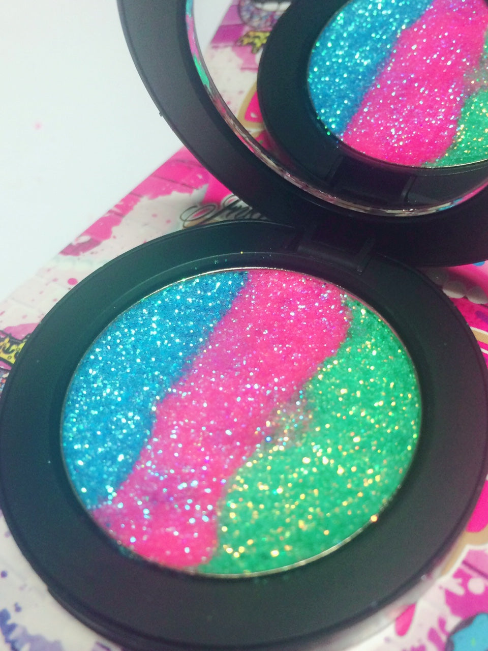 Inked Doll Cosmetics - *MERMAID PRINCESS !* Iridescent Glitter Pressed Single!