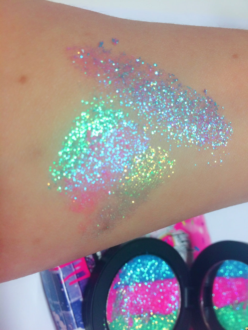 Inked Doll Cosmetics - *MERMAID PRINCESS !* Iridescent Glitter Pressed Single!