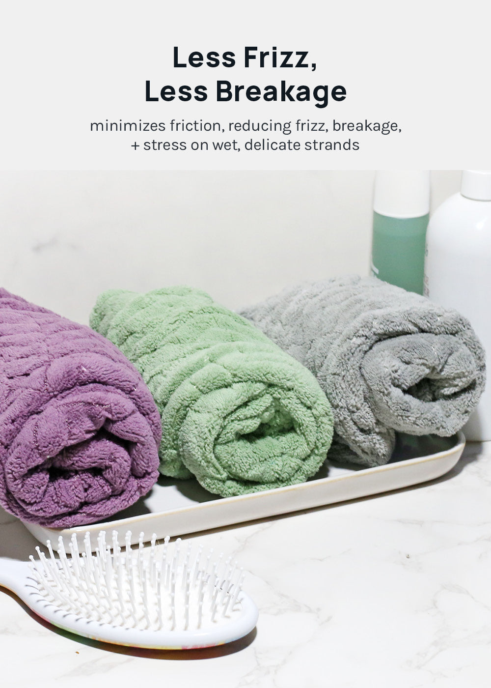 AOA Microfiber Hair Towel Turban