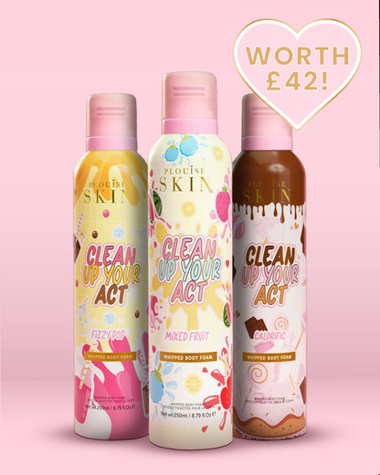 Clean Up Your Act Whipped Body Foam Trio