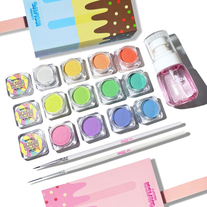 Gavissi Beauty - UV PASTEL BUNDLE: 12 LINERS + BRUSH + SPRAY BOTTLE