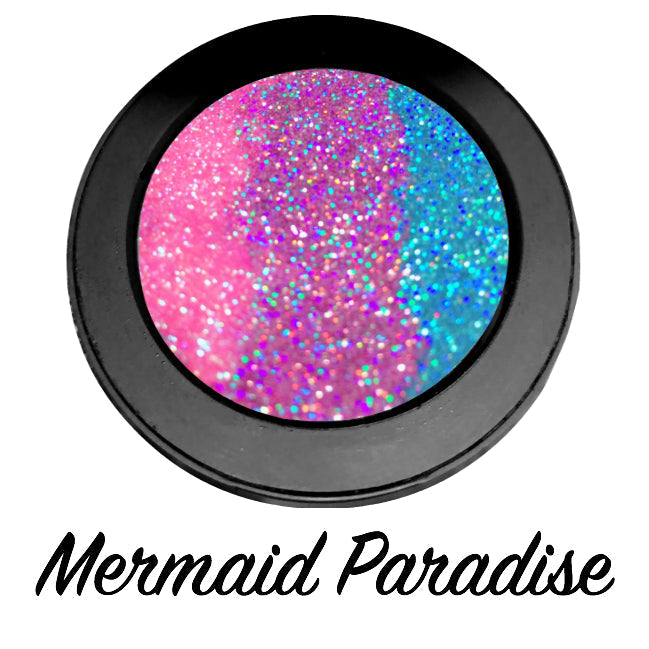 Inked Doll Cosmetics - *MERMAID PARADISE !* Iridescent Glitter Pressed Single!