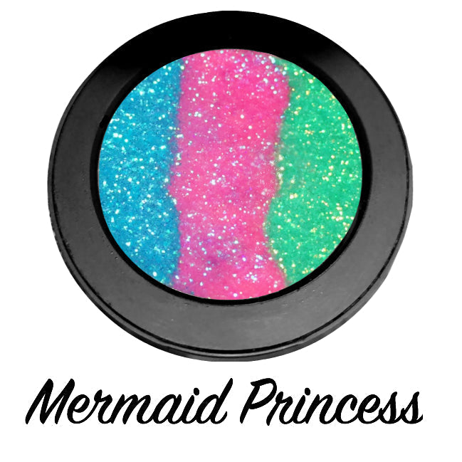 Inked Doll Cosmetics - *MERMAID PRINCESS !* Iridescent Glitter Pressed Single!
