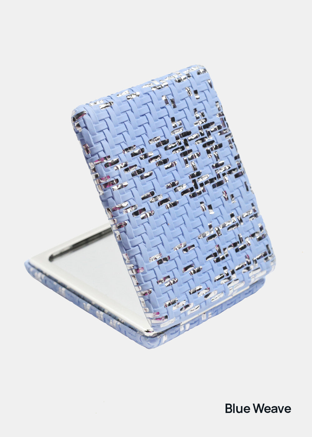 AOA Pro Double-Sided Compact Mirror – Rectangular Weave