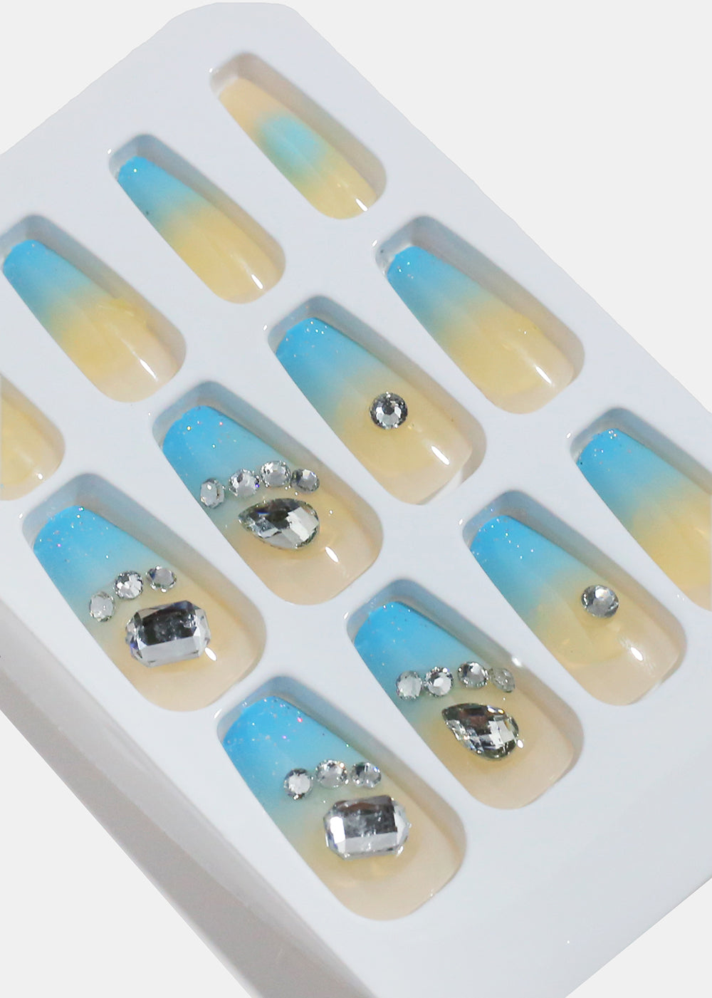 AOA Studio Coastal Glow 5D Rhinestone Press-On Nails