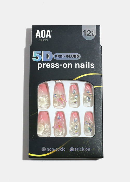 AOA Studio Petal Flutter 5D Pre-Glued Press-On Nails