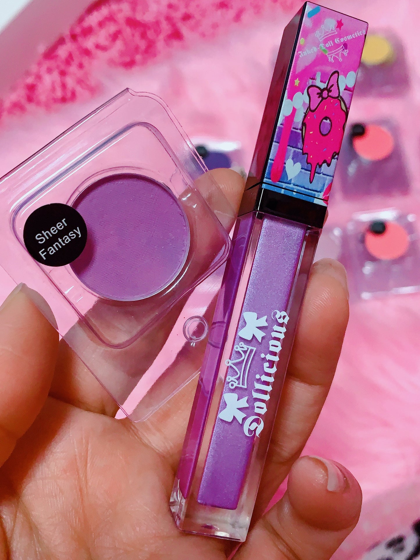 Inked Doll Cosmetics - SHEER FANTASY! (Lavender) PRESSED EYESHADOW SINGLE