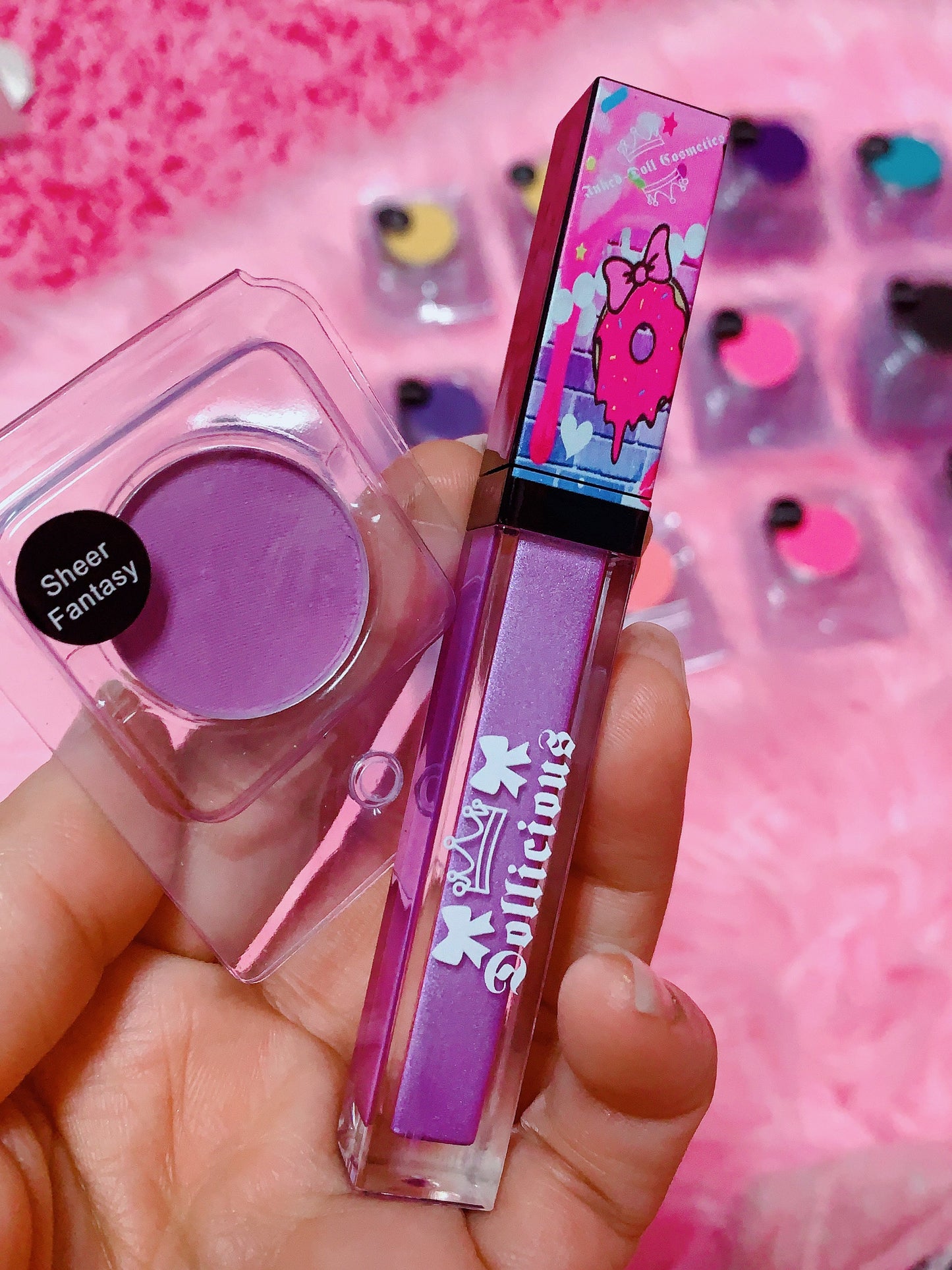 Inked Doll Cosmetics - SHEER FANTASY! (Lavender) PRESSED EYESHADOW SINGLE