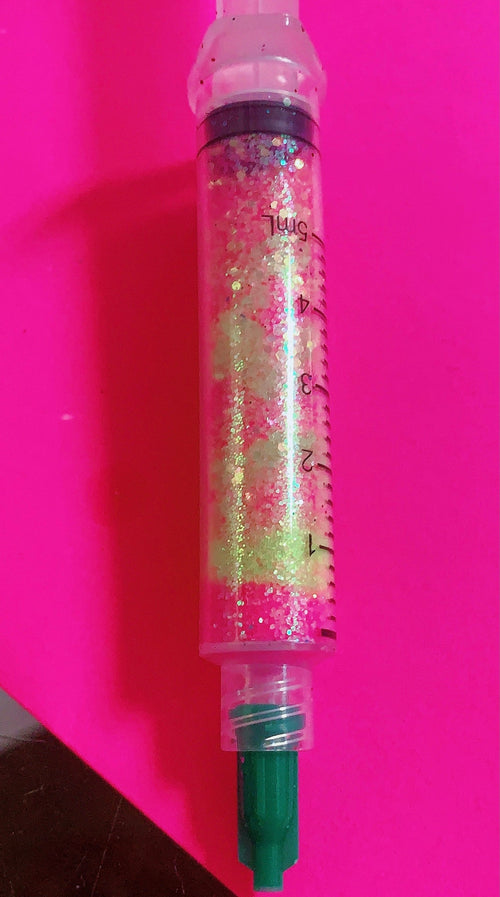 Inked Doll Cosmetics - TOXIC SUMMER *UV* GlamDoll Glitter Syringe